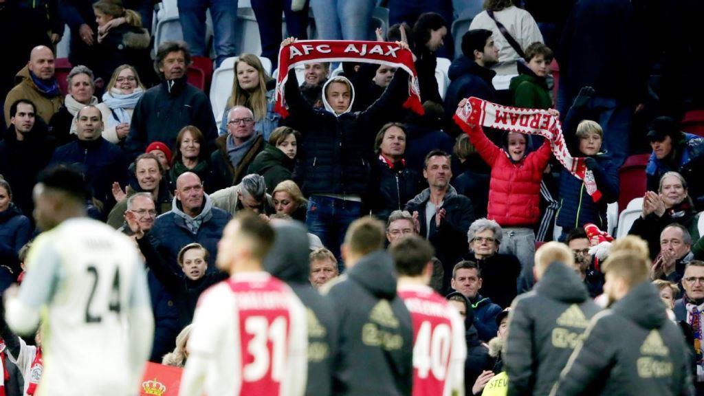 Ajax funs banned by UEFA for match against Chelsea at Stamford Bridge