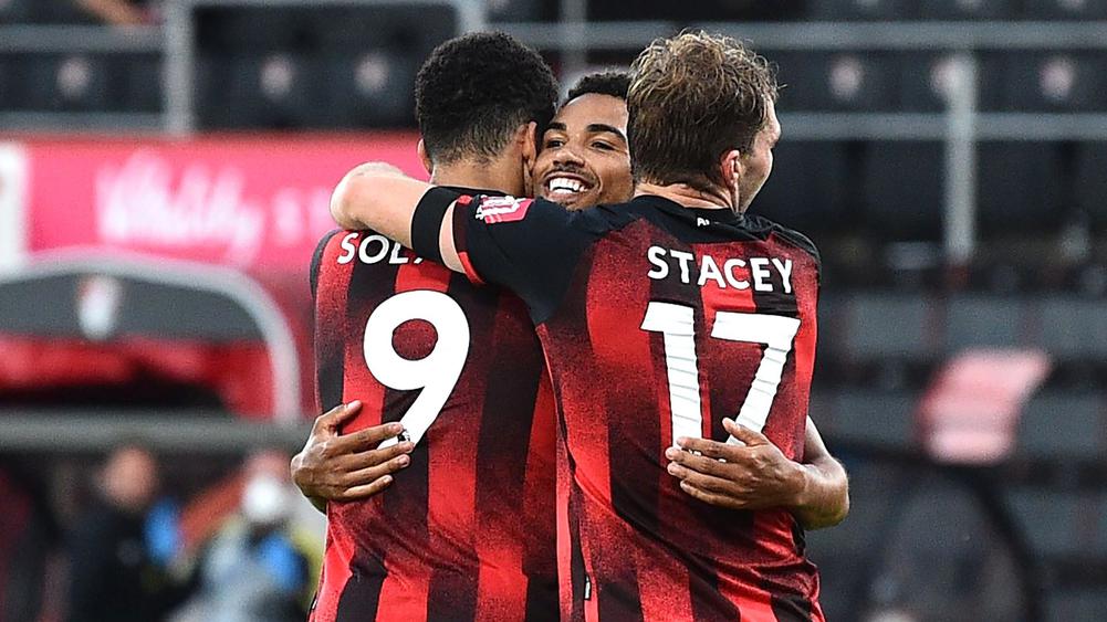 Bournemouth came from a goal down to humiliate on ten-man Leicester