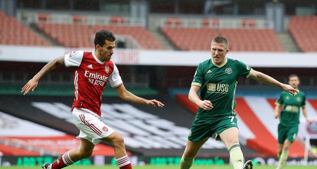 Arsenal scored two quick-fire team goals to extend Sheffield United's point-less PL start