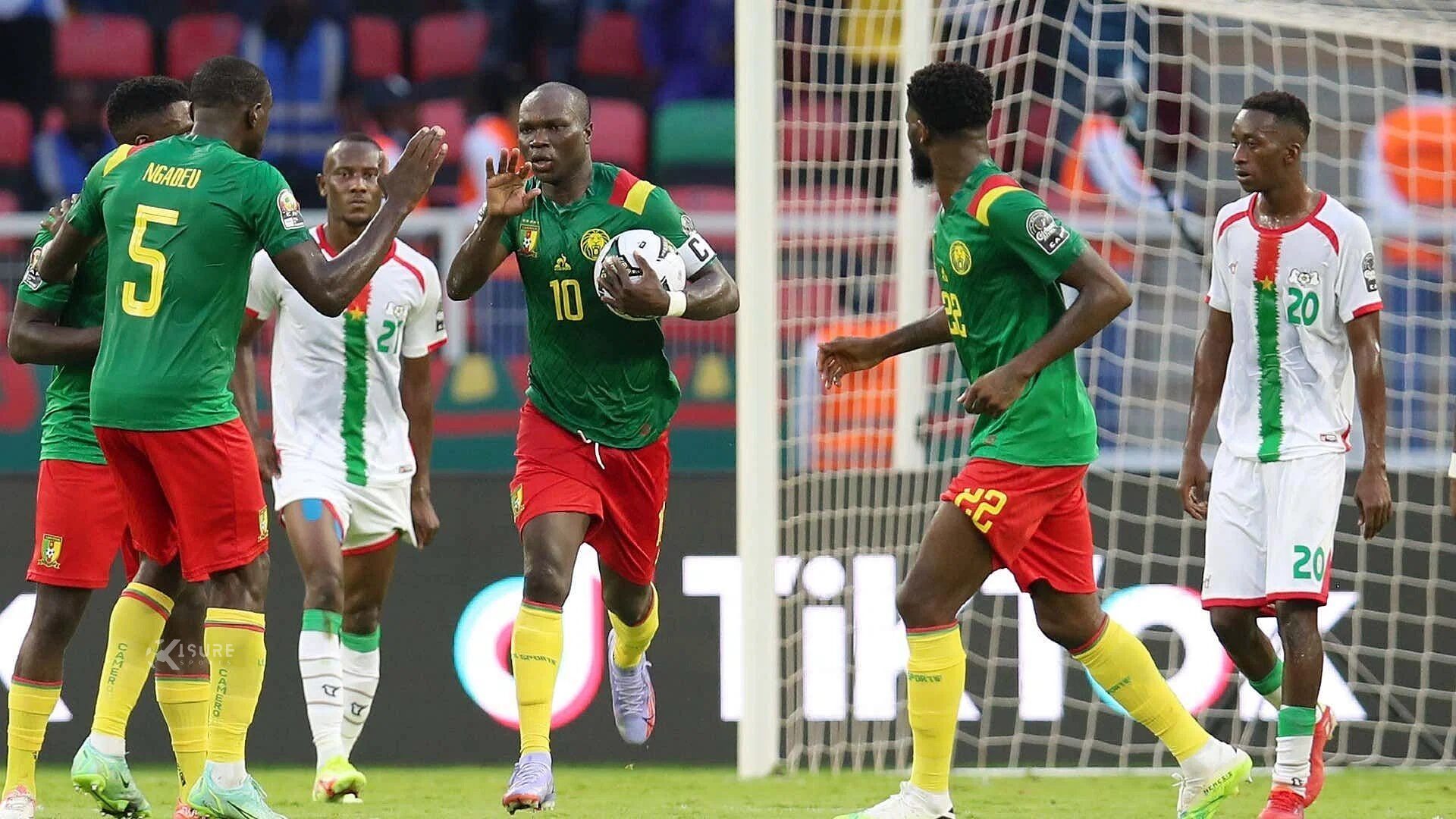 Cameroon came from 3-0 down to level at 3-3 against Burkina Faso