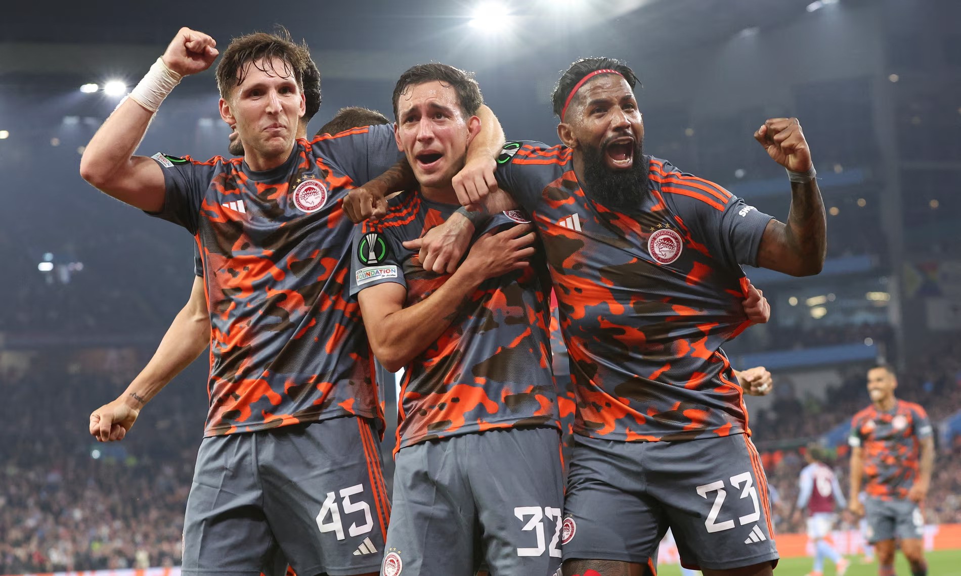 El Kaabi's Hat-Trick Shocks Aston Villa as Olympiakos Takes the Lead at Villa Park