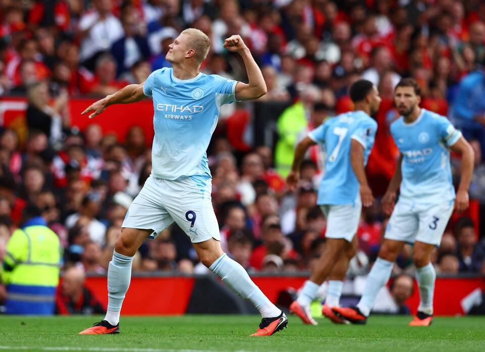 Haaland Fires 10-Man Manchester City Past United in Derby