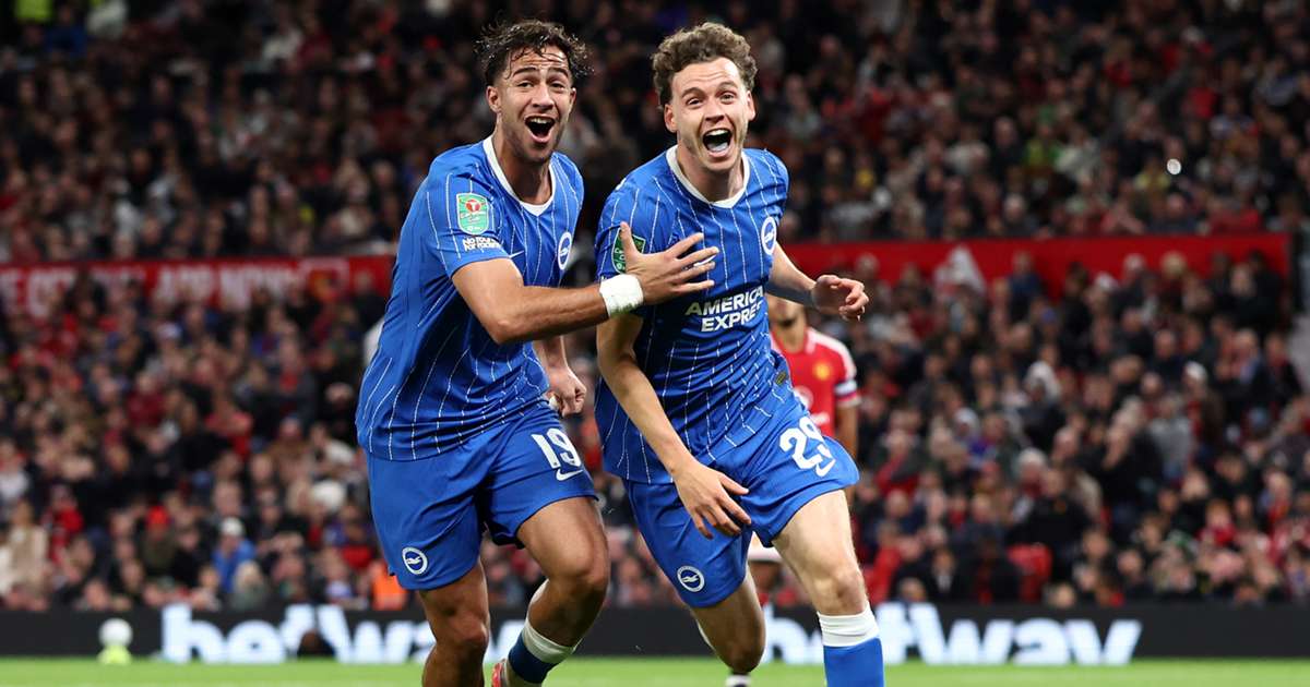 Brighton Stun Manchester United After Two-Goal EFL Cup Collapse