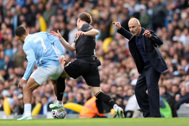 Enzo Maresca has guided Manchester City a record seven-match winning start in the Premier League. Photograph: Michael Steele/Getty Images