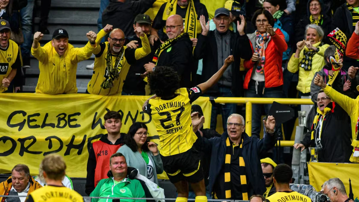 Adeyemi Shines as Dortmund Thrash Wolfsburg 4-0 at Signal Iduna Park