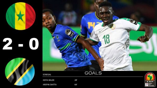 Senegal took on Tanzania with an Amazing 2-0 Victory | Africa Cup Of Nations