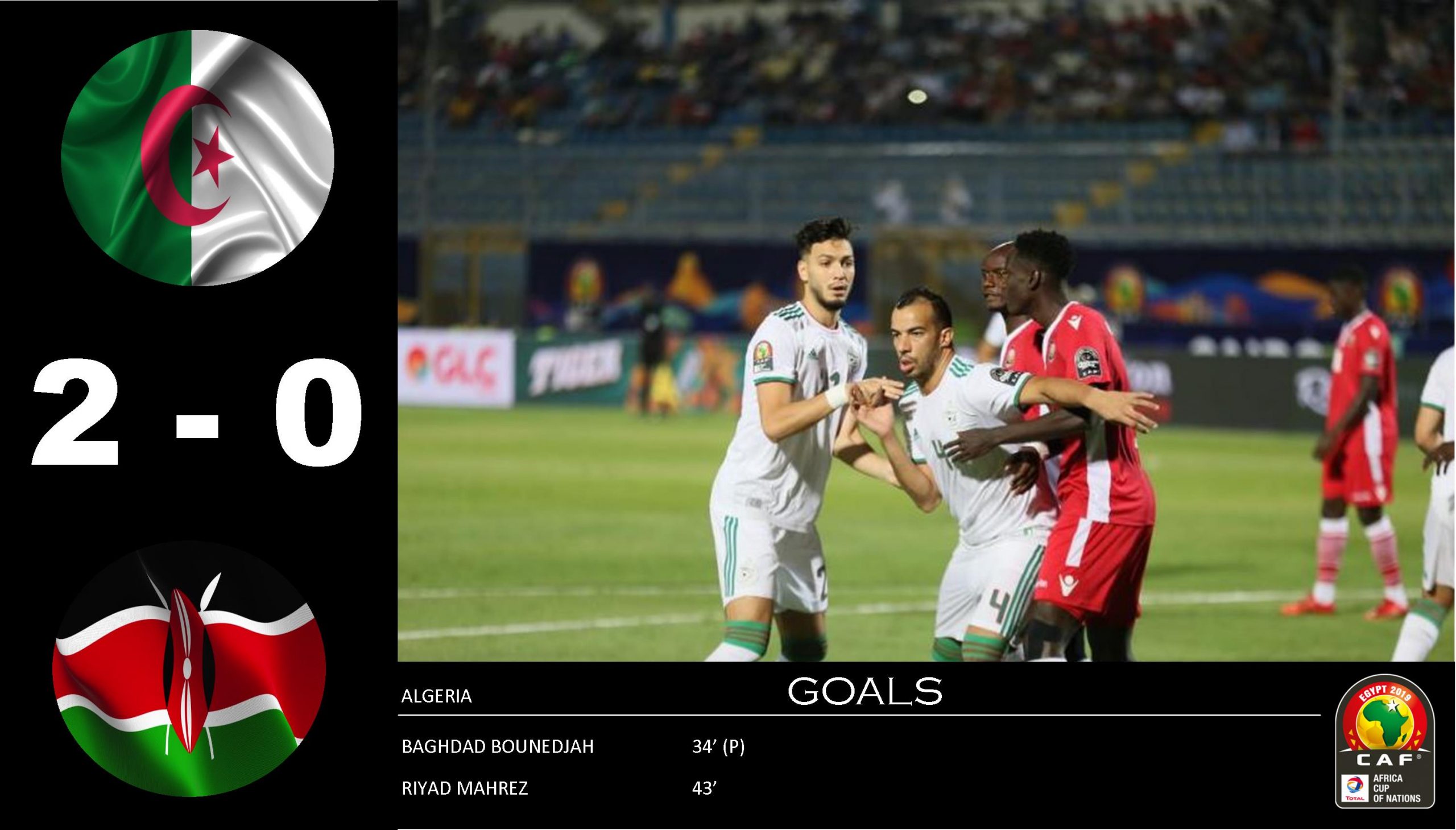 Algeria Earn 2-0 Victory Against Kenya | Africa Cup Of Nations
