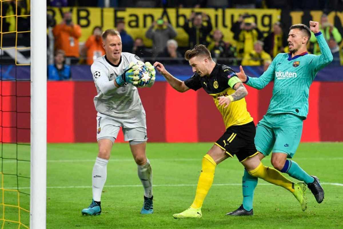 Barcelona held to a 0-0 draw by Dortmund | UEFA Champions League