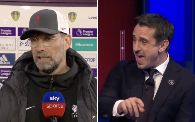 Video: “I don’t know why I’m living in his head” – Gary Neville and Jurgen Klopp go to war on Sky Sports MNF | English Premier League